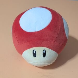 Red and White Super Mario Bros Mushroom Plush Toy